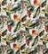 1 Yard Multicolor Palm Leaves Upholstery Cotton Fabric 100% Cotton, 56"-58" Width